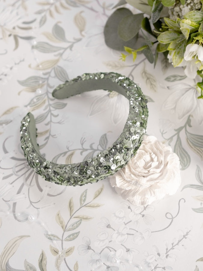 Maya Green Lily Embellished Headband