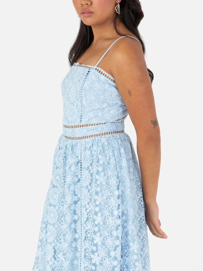 Maya Blue Floral Cami Midi Dress