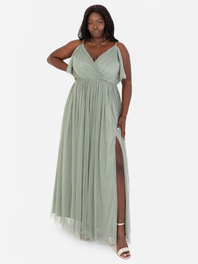 Anaya with Love Recycled Frosty Green Cami Maxi Dress