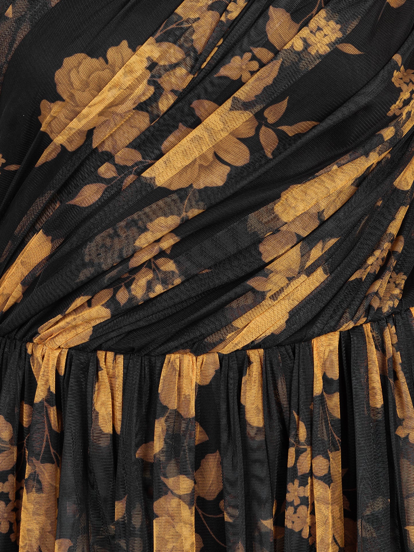 Anaya With Love Recycled Floral One Shoulder Tiered Midi Dress