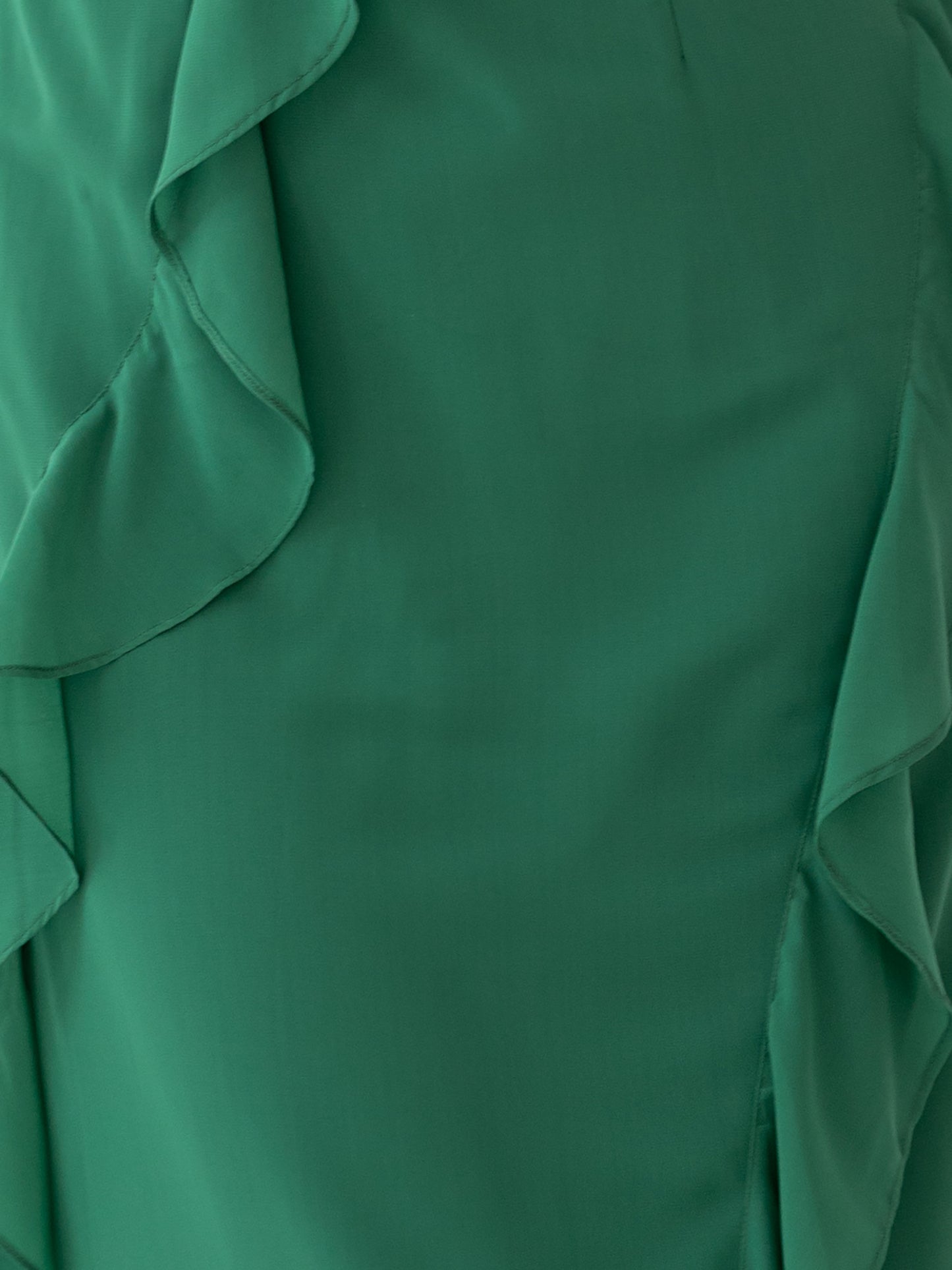 Anaya With Love Recycled Evergreen Waterfall Ruffle Maxi Dress