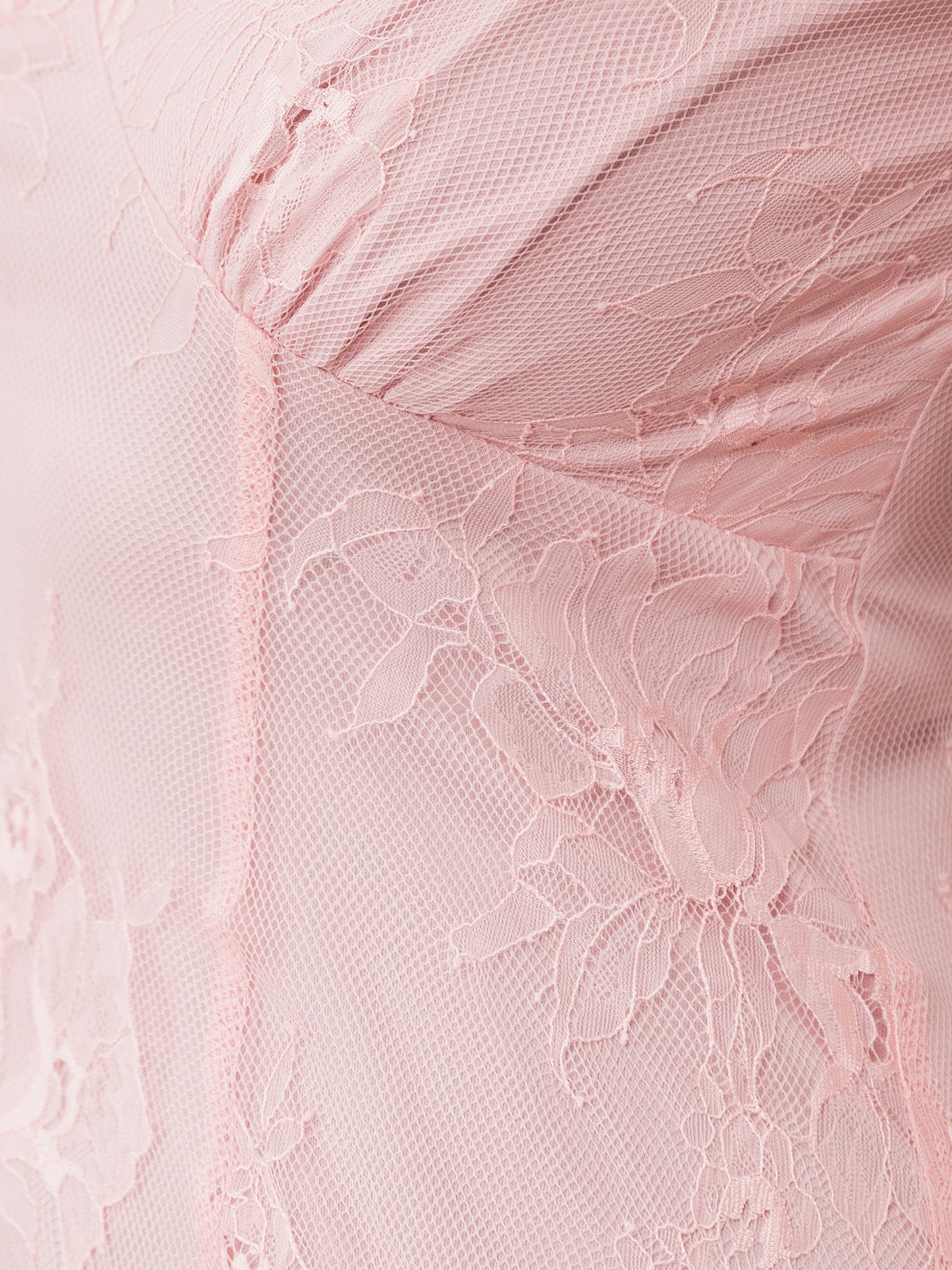 Maya Soft Pink Lace V Neck Maxi Dress