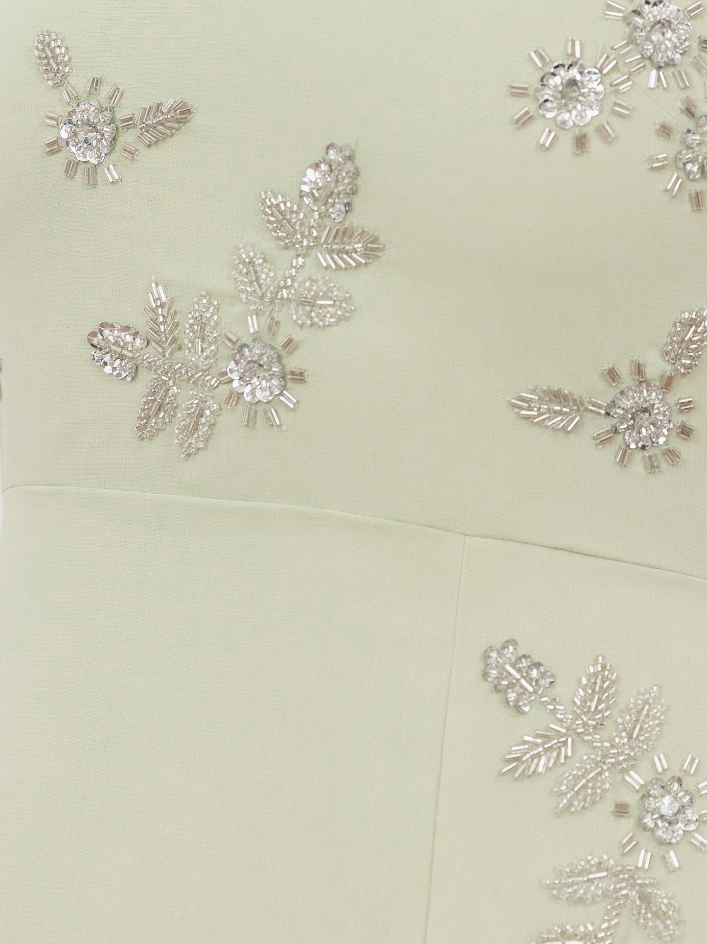 Maya Meadow Green Embellished Strappy Maxi Dress