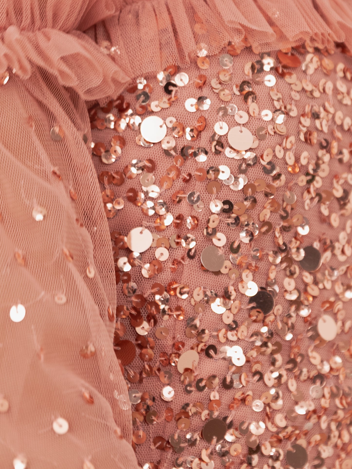 Maya Terracotta Pink Embellished Bardot Midaxi Dress