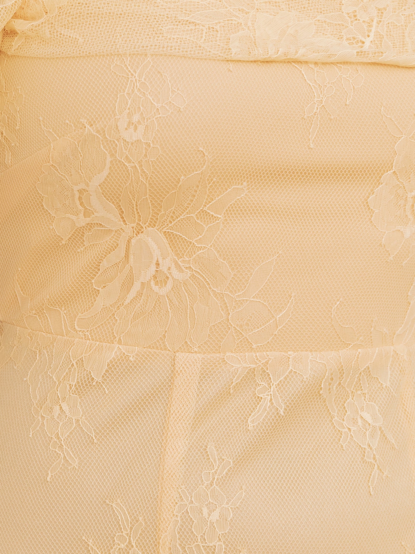 Maya Buttercream Lace Bardot Maxi Dress