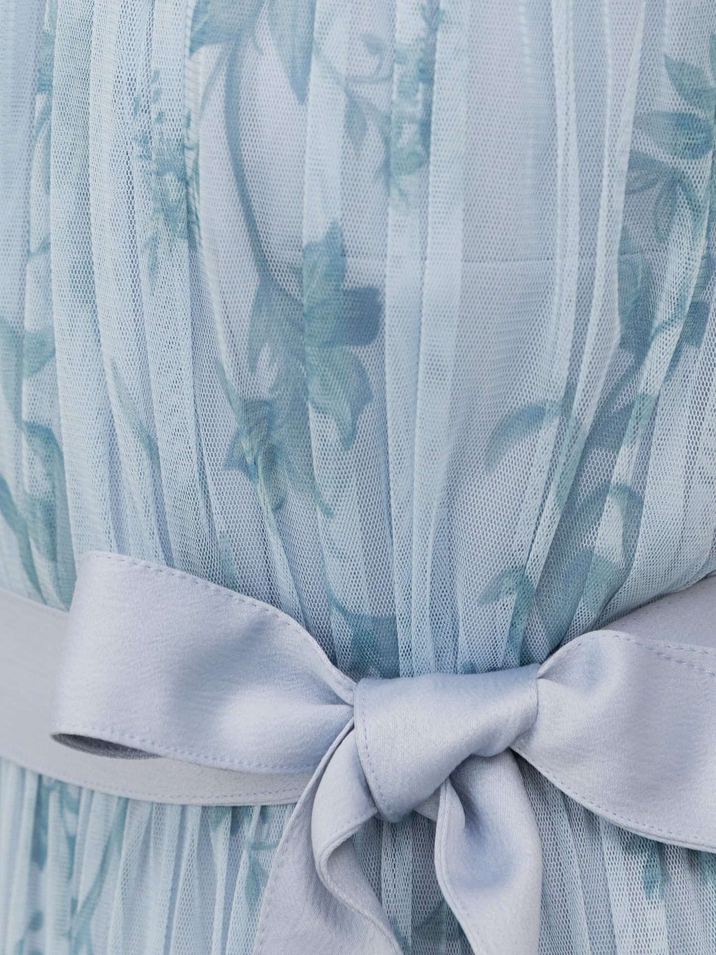 Anaya With Love Recycled Blue Floral Halter Neck Maxi Dress with Sash Belt