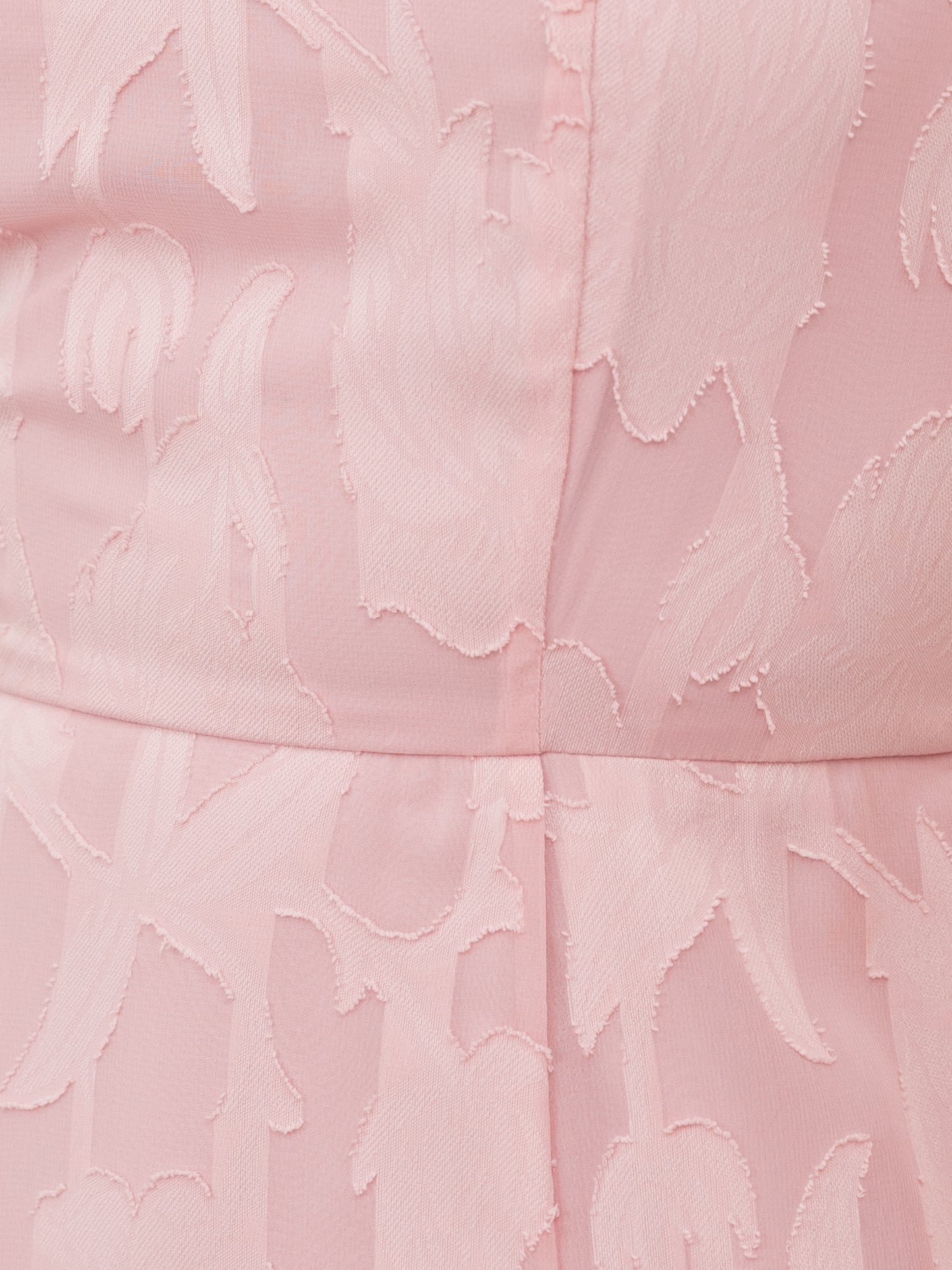 Anaya With Love Recycled Peony Pink Floral Burnout Square Neck Tiered Midaxi Dress