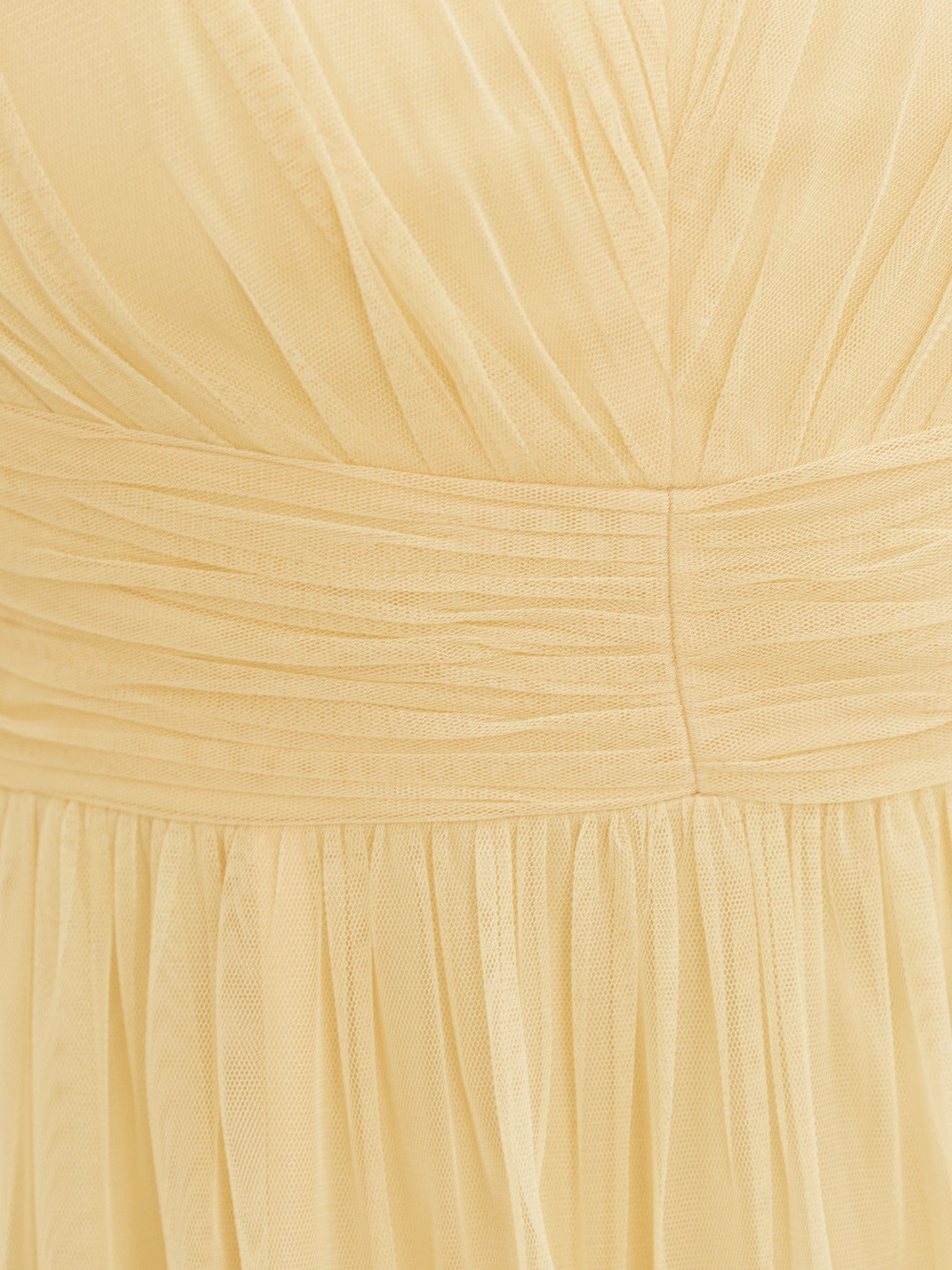 Anaya With Love Recycled Butter Yellow Flutter Sleeve Ruffle Maxi Dress