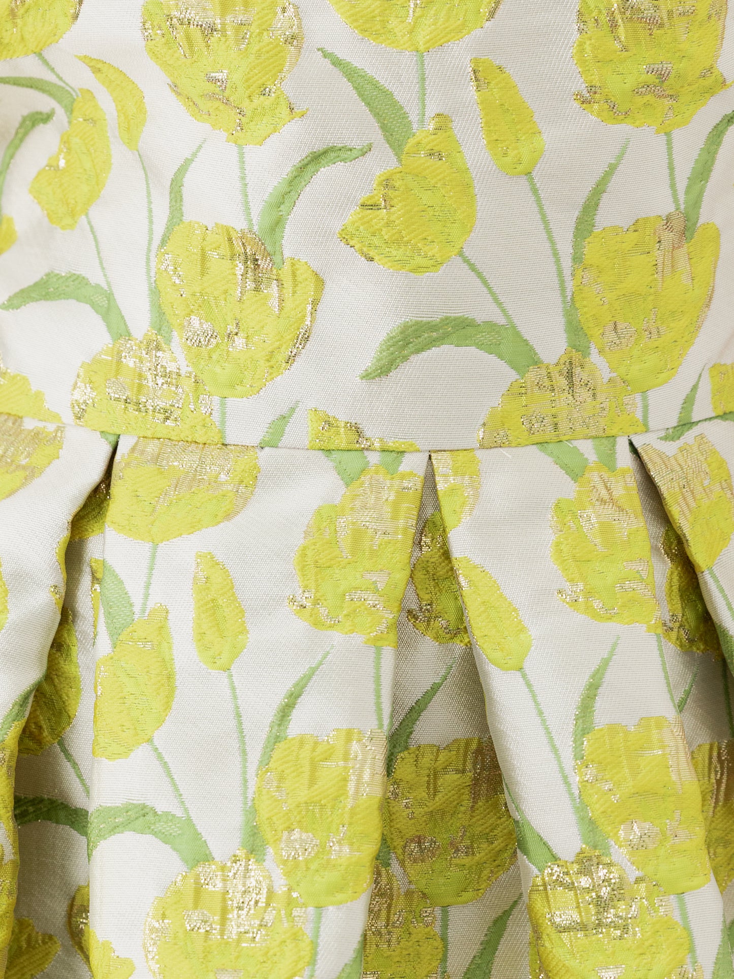 Maya Floral Jacquard Bandeau Midaxi Dress