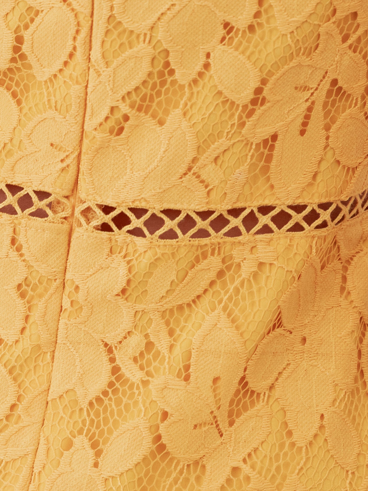Maya Sunflower Yellow Lace Cami Midi Dress