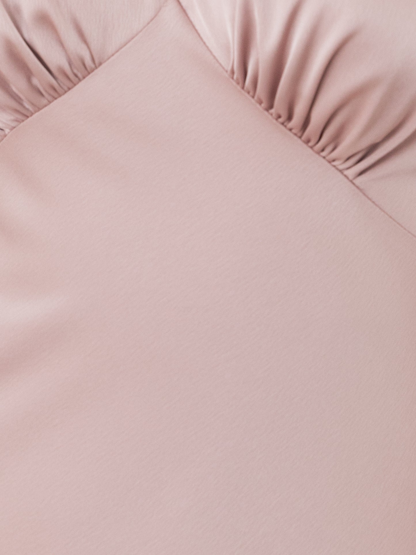 Maya Soft Pink Sleeveless V Neck Satin Maxi Dress