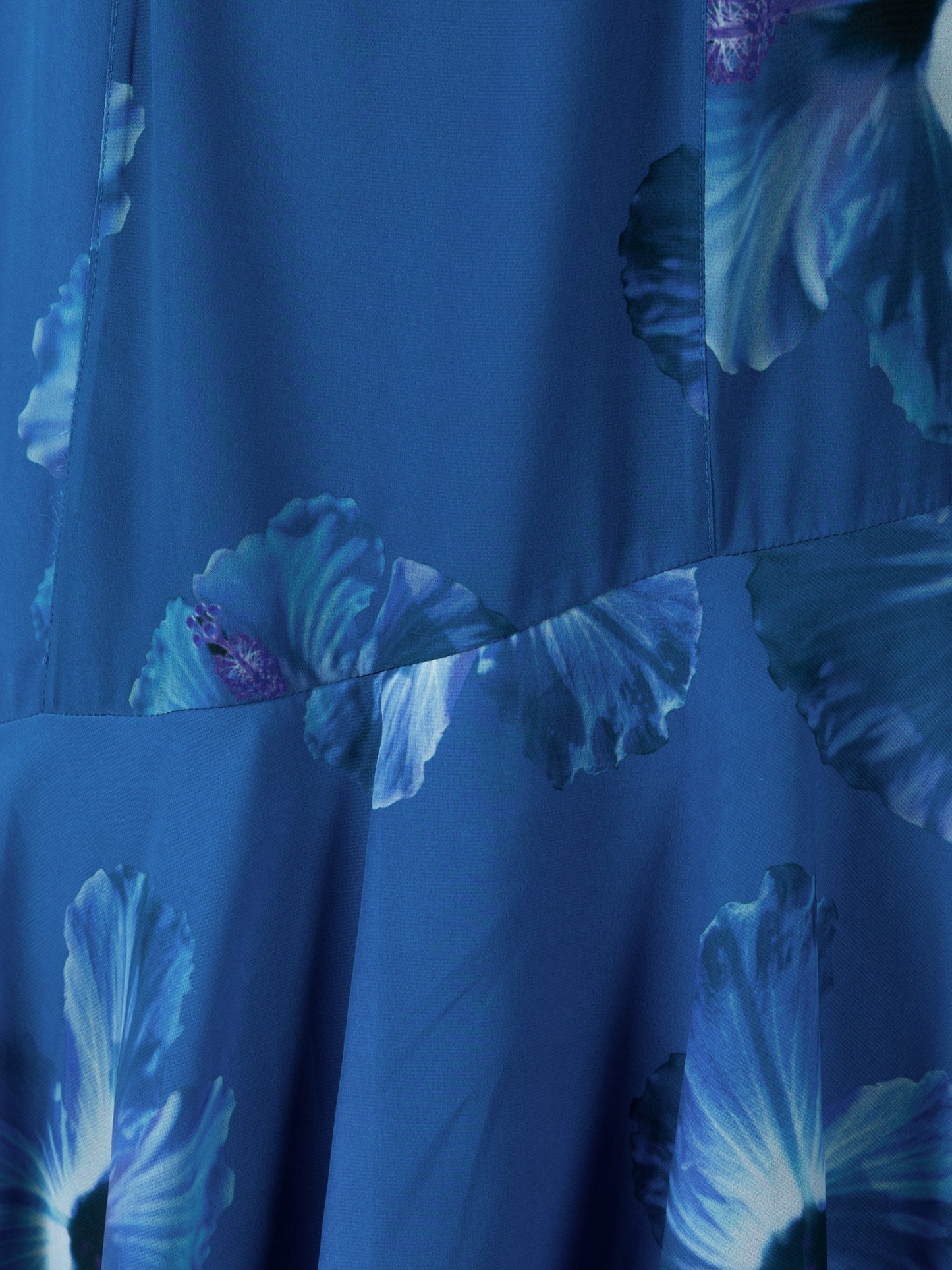 Anaya With Love Recycled Blue Floral Bandeau Ruffled Maxi Dress