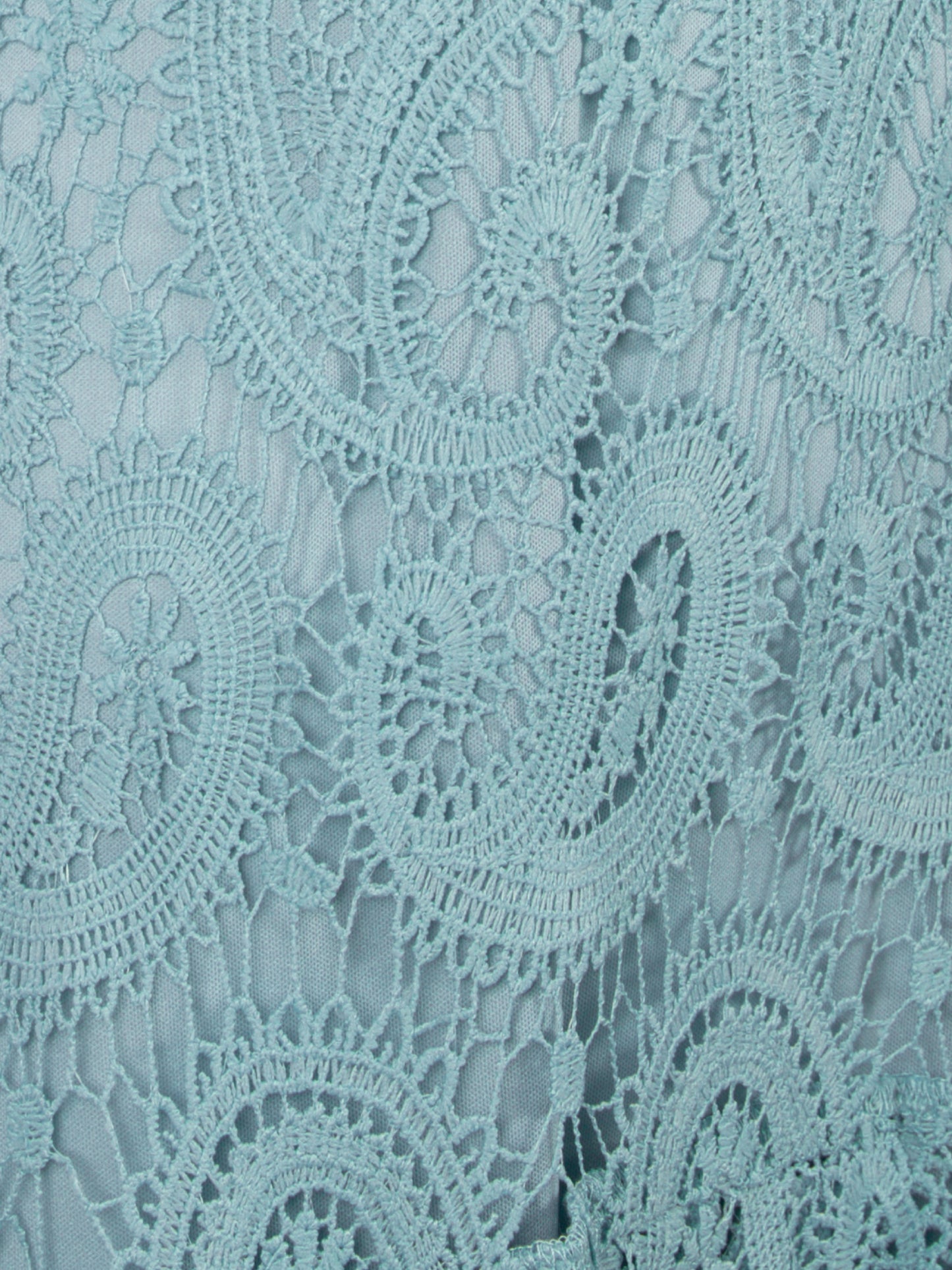 Maya Turquoise Paisley Lace Halter Neck Midaxi Dress