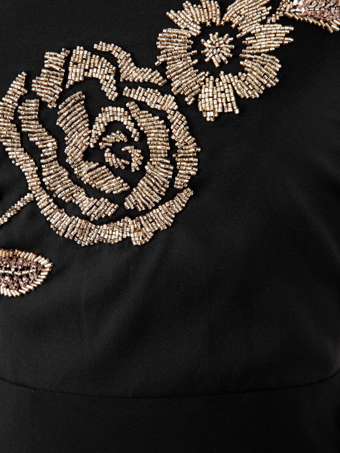 Maya Black Embellished Strappy One Shoulder Maxi Dress