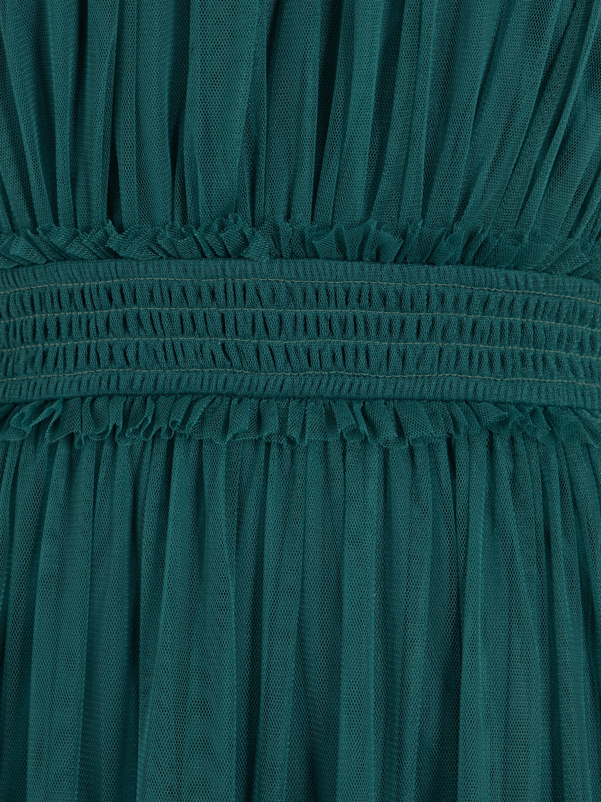 Anaya With Love Recycled Teal Halter Neck Tiered Maxi Dress