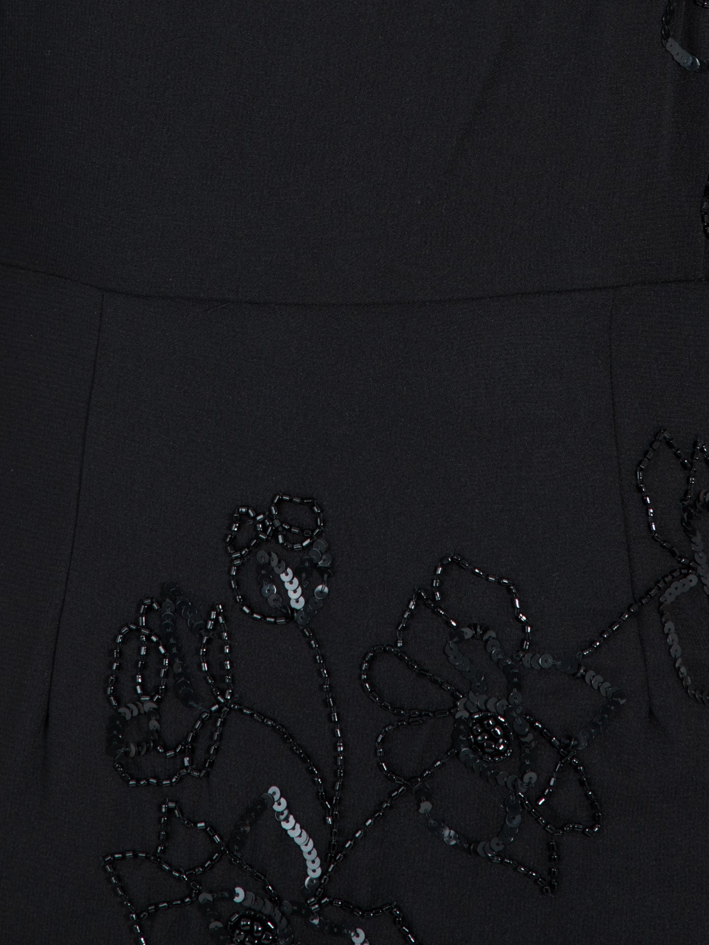 Maya Black Floral Embellished Angel Sleeve Maxi Dress