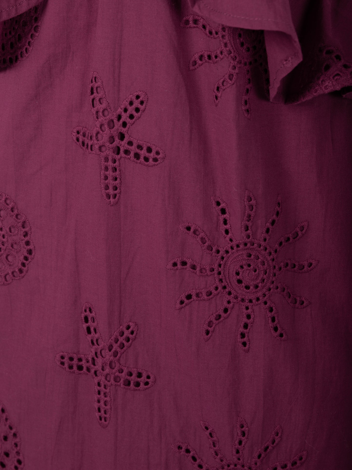 Maya Deep Pink Twist Front Broderie Midaxi Dress