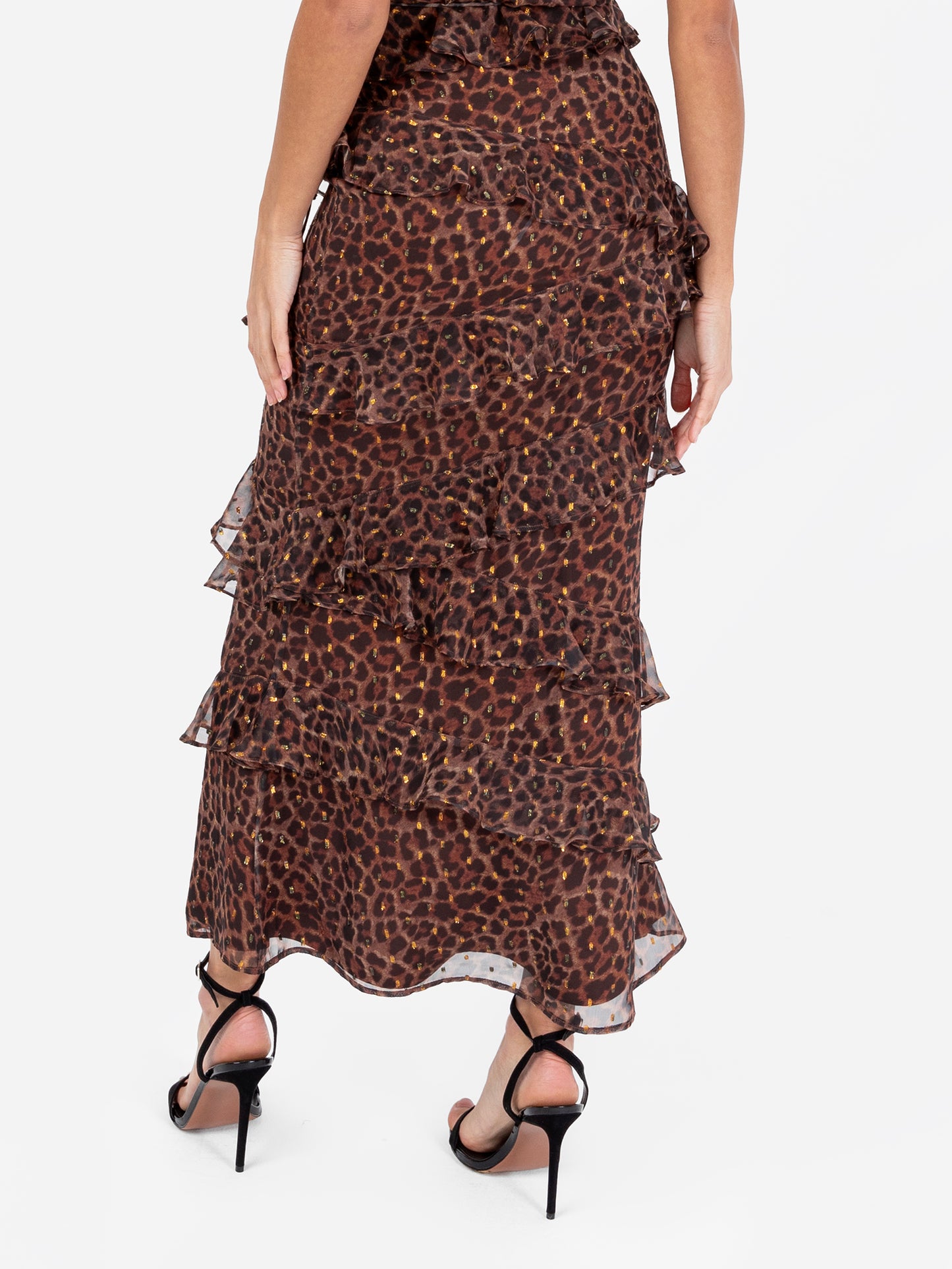 Anaya with Love Recycled Animal Print Maxi Skirt