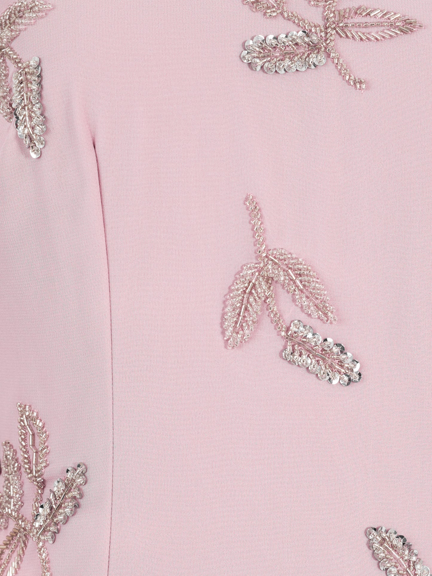 Maya Soft Pink Embellished Halter Neck & Open Back Maxi Dress