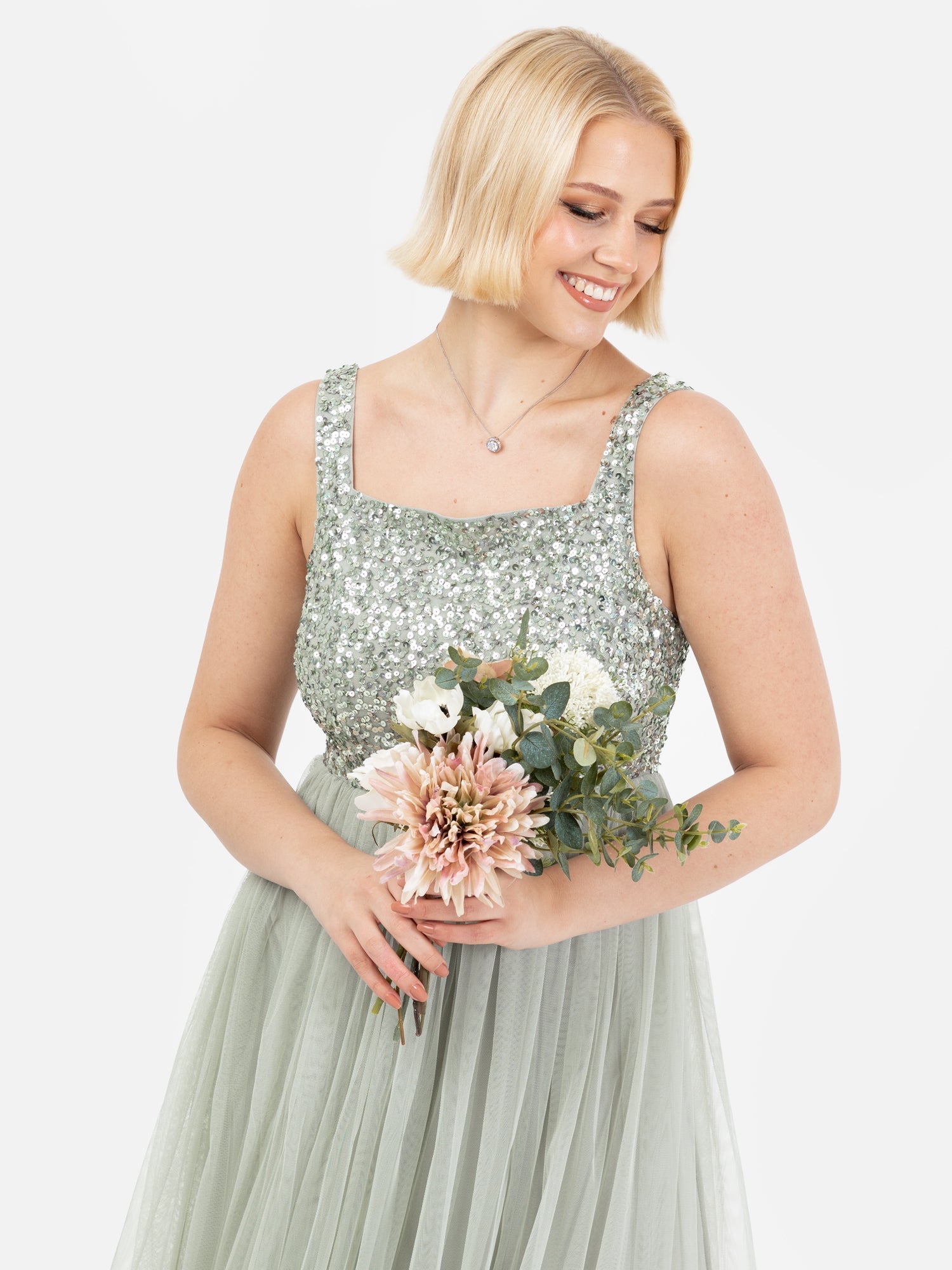 Square Neck Bridesmaid Dresses