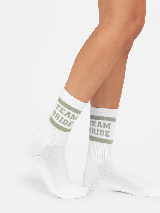 Maya Sage Green 'Team Bride' Socks