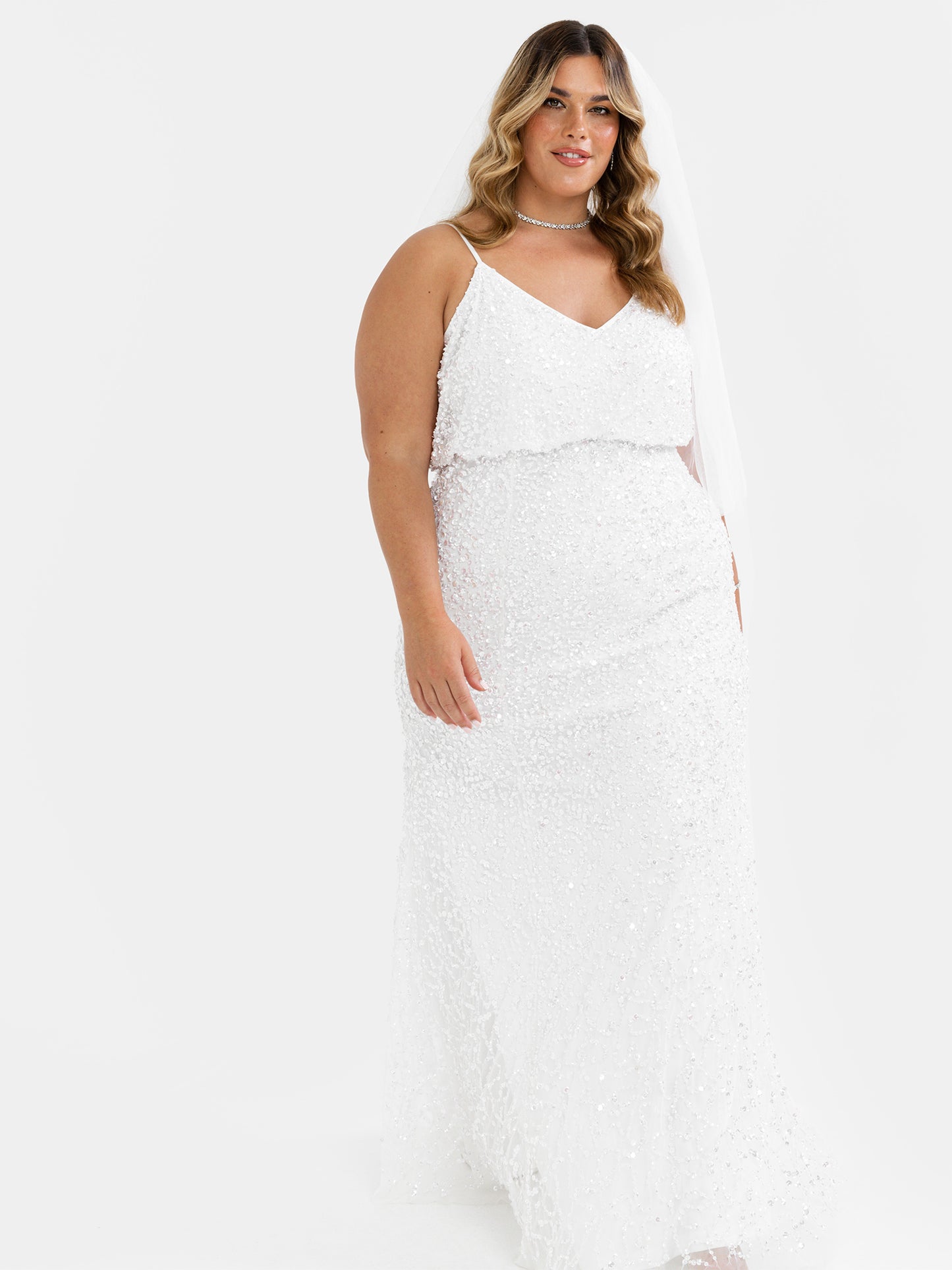 Maya Bridal Embellished Cami Maxi Dress