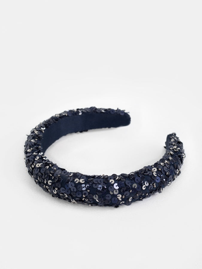 Maya Navy Embellished Headband
