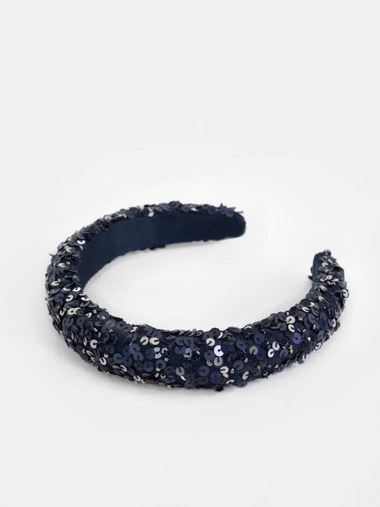 Maya Navy Embellished Headband