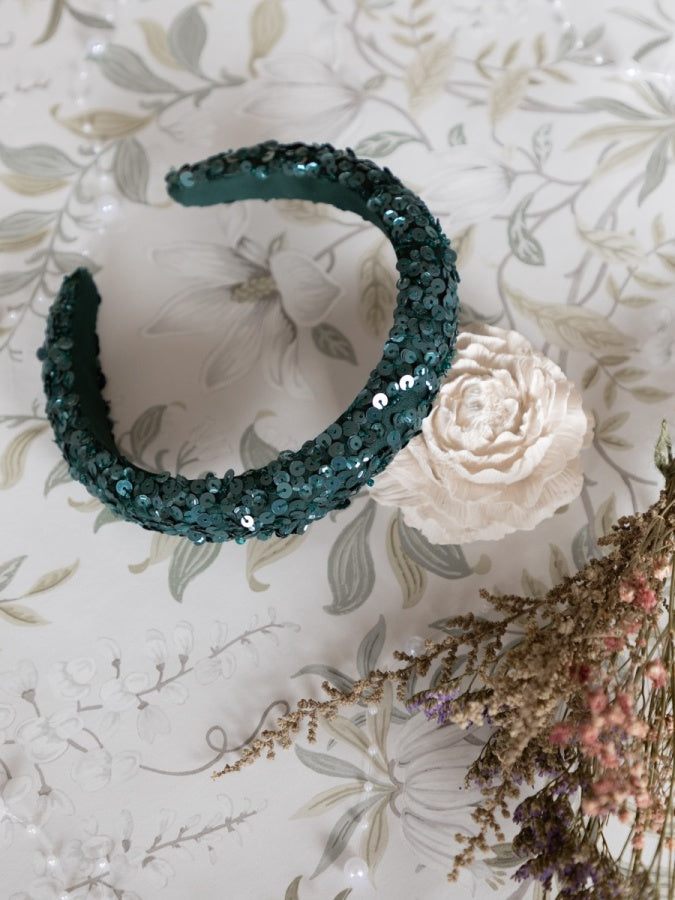 Maya Emerald Embellished Headband