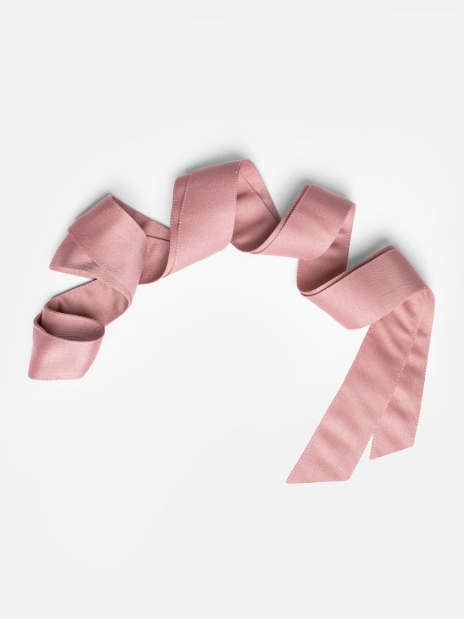 Maya Dusty Pink Satin Sash Belt
