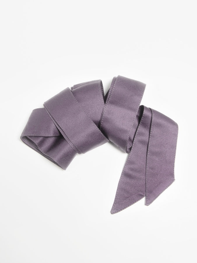 Maya Moody Lilac Satin Sash Belt