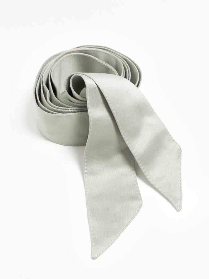 Maya Sage Green Satin Sash Belt