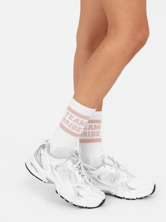 Maya Frosted Pink 'Team Bride' Socks