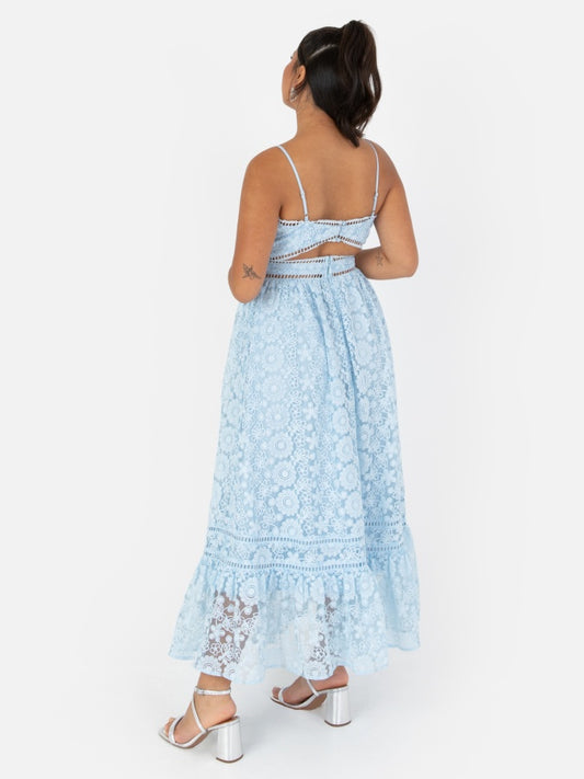 Maya Blue Floral Cami Midi Dress