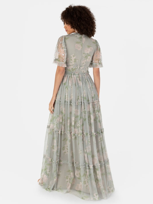 Anaya With Love Recycled Floral & Sequin Maxi Dress