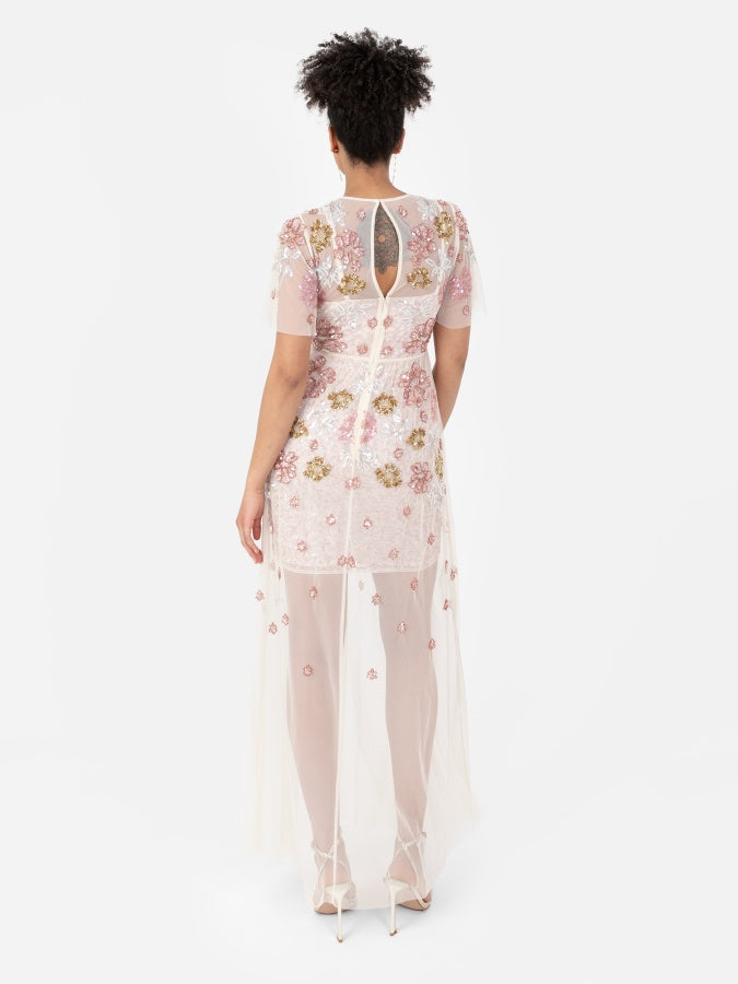Maya 2 in 1 Floral Embellished Maxi Dress