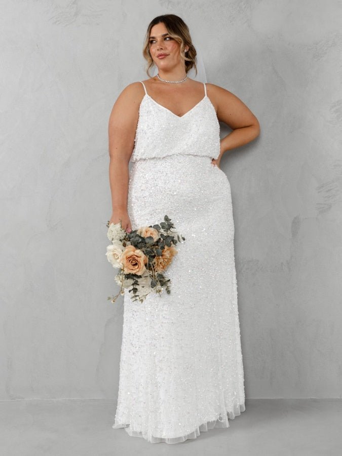 Maya Bridal Embellished Cami Maxi Dress