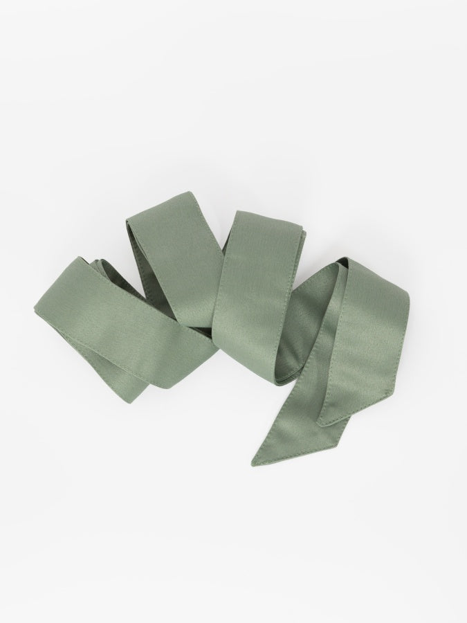 Anaya With Love Frosty Green Satin Sash Belt