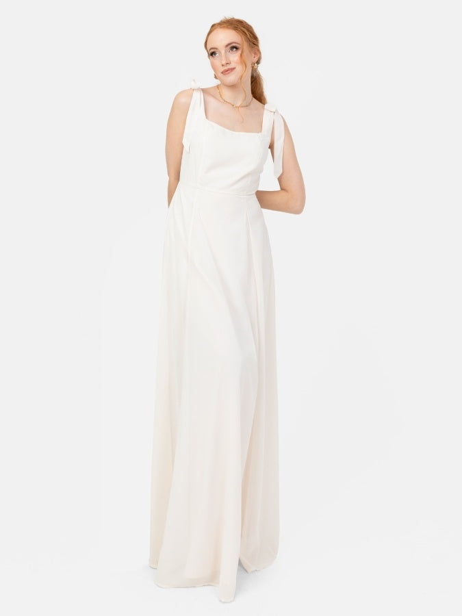 Anaya with Love Recycled Ivory Strappy Maxi Dress
