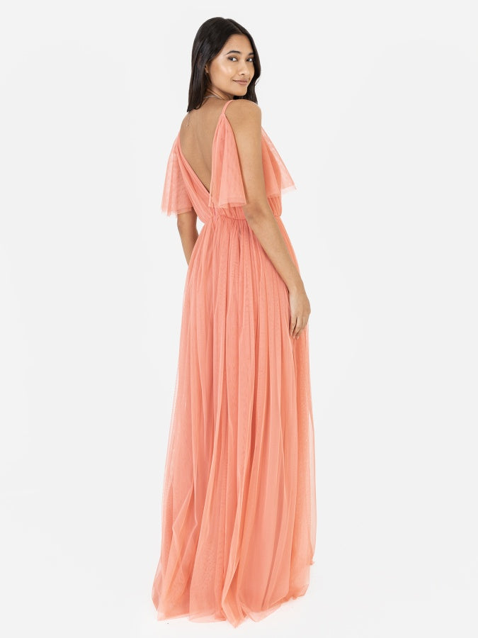 Anaya with Love Recycled Coral Cami Maxi Dress