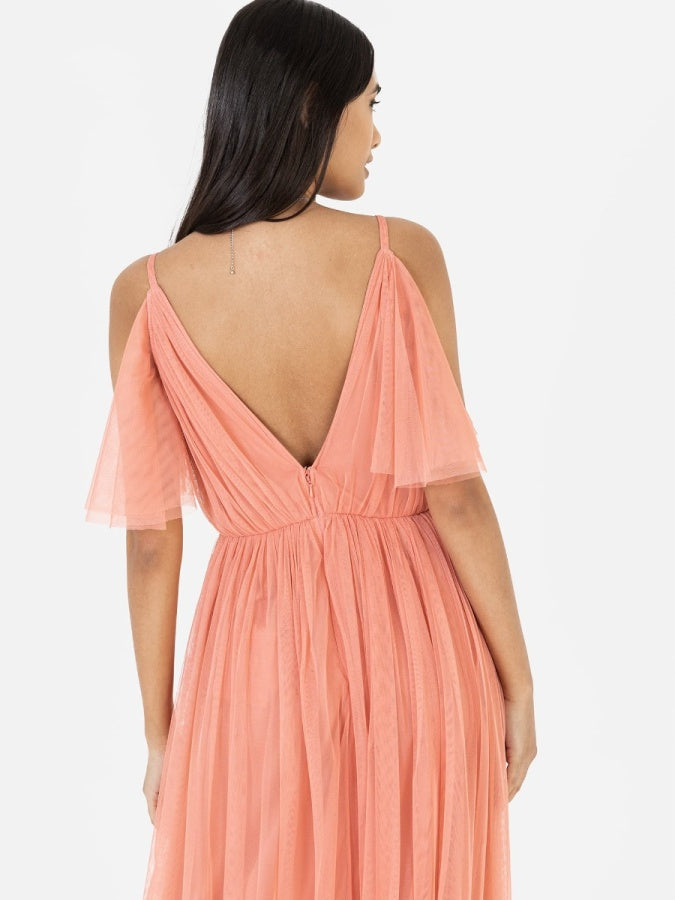 Anaya with Love Recycled Coral Cami Maxi Dress