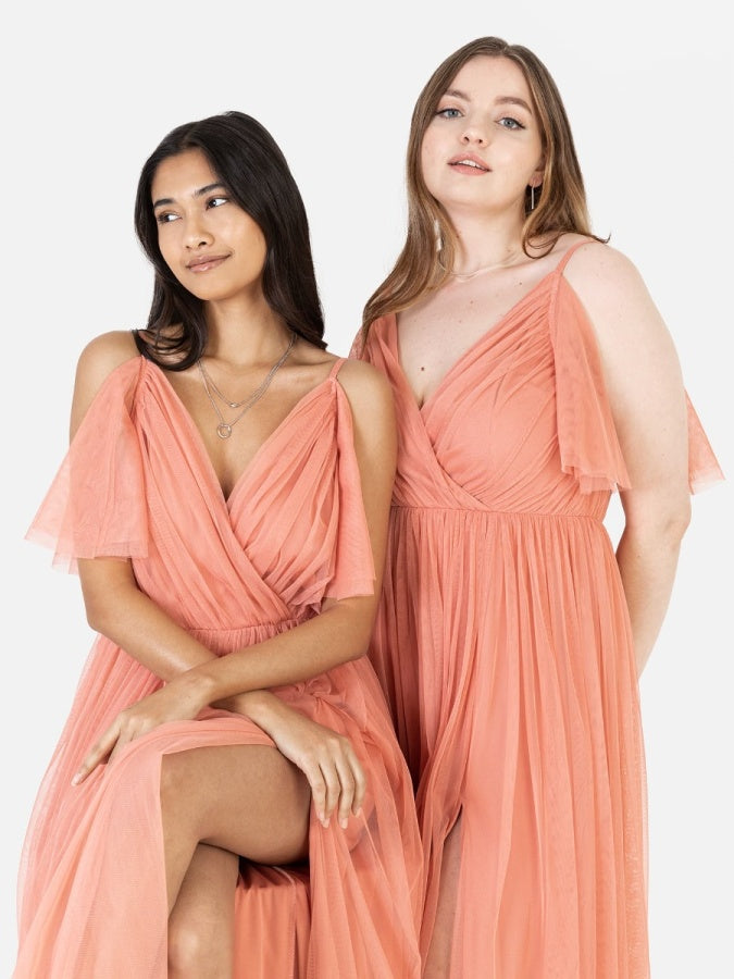 Anaya with Love Recycled Coral Cami Maxi Dress