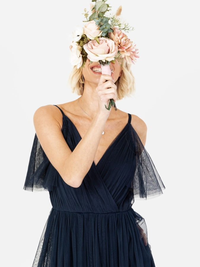 Anaya with Love Recycled Navy Cami Maxi Dress