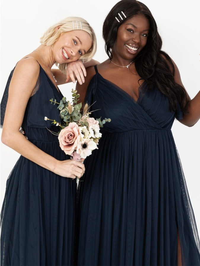 Anaya with Love Recycled Navy Cami Maxi Dress