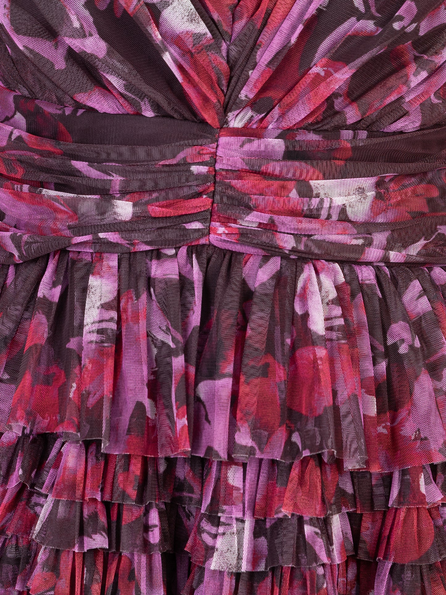 Anaya With Love Recycled Floral Flutter Sleeve Ruffled Mini Dress