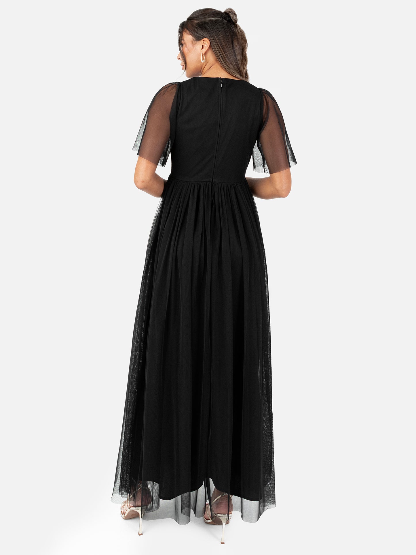 Anaya With Love Recycled Black Twist Detail Maxi Dress