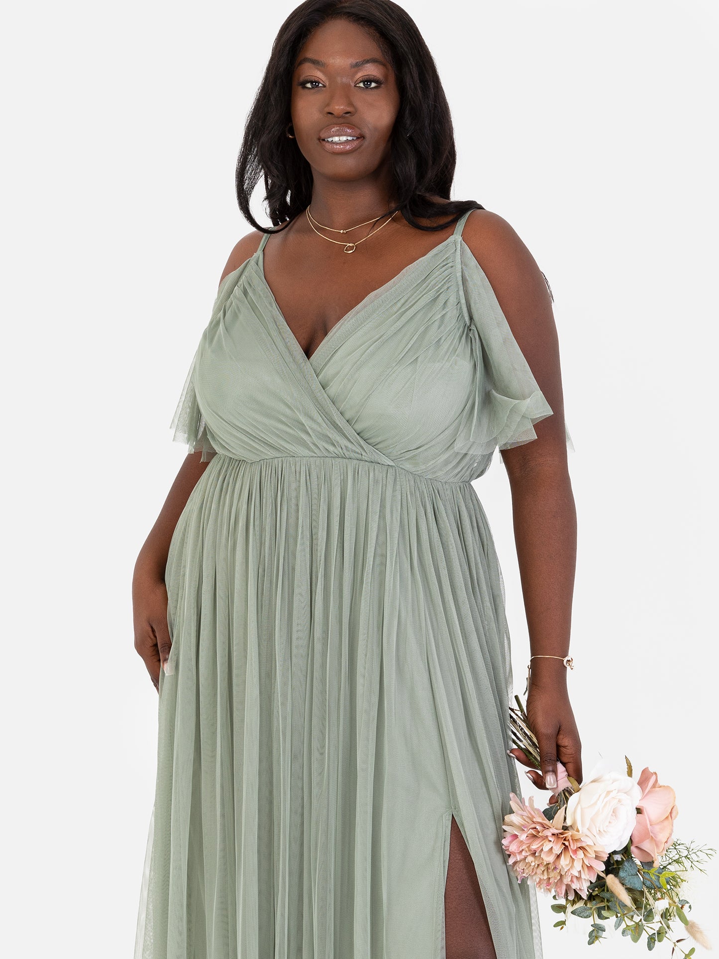Anaya with Love Recycled Frosty Green Cami Maxi Dress