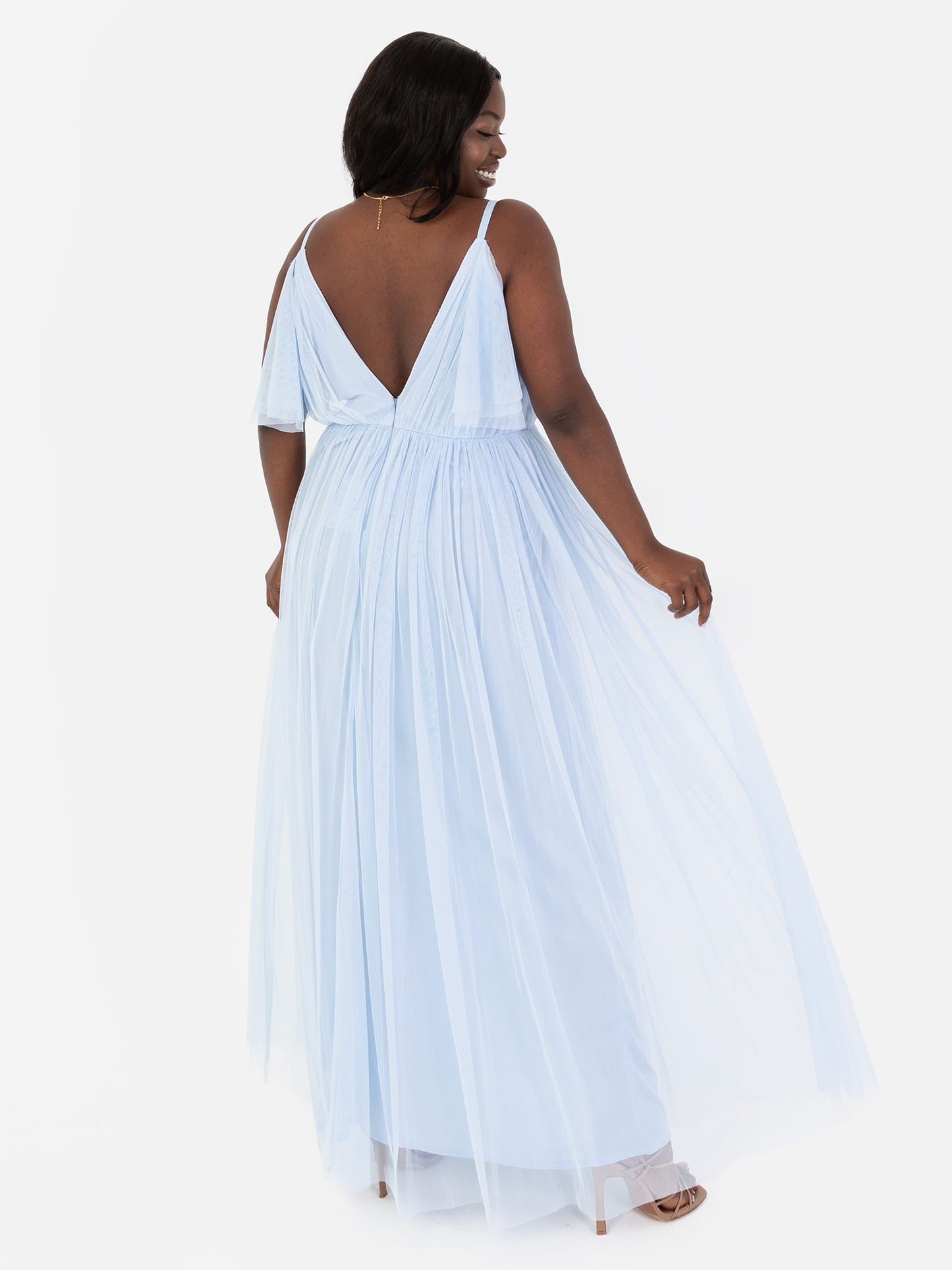 Anaya with Love Recycled Light Blue Cami Maxi Dress