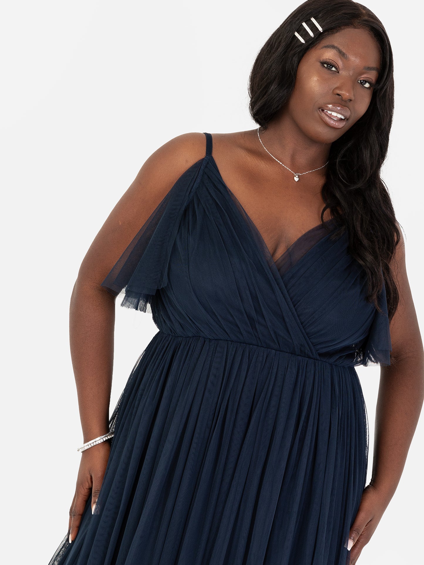Anaya with Love Recycled Navy Cami Maxi Dress