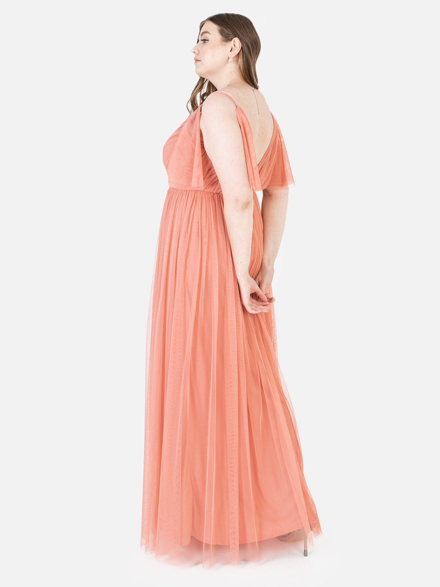 Anaya with Love Recycled Coral Cami Maxi Dress